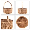 Creative Home Osterkorb Oval Weidenkorb mit Henkel Garten Produktbild-Vorschau 9