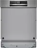 Front view of a silver built-in dishwasher. Produktbild-Vorschau