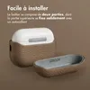 Étui Accezz Echt Leren pour les Apple AirPods Pro 3 - Taupe Voir les images du produit 5