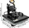 VEVOR transferový lis 38 x 38 cm, tepelný lis 220 V, Náhľad obrázku produktu 8