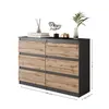 GABRIEL - Cassettiera / credenza con 6 cassetti - Antracite Anteprima dell’immagine prodotto 5