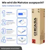 Matratze 140x200x25 cm 7-Zonen Federkernmatratze,  Produktbild-Vorschau 5