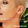 Ohrpiercing, Nasenpiercing Titan Labret mit Push Fit UFO Produktbild-Vorschau 6