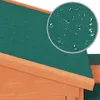 Close-up of a green roof with water droplets on it, part of a wooden structure. Náhled obrázku produktu