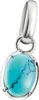 Pendentif charm en argent avec pierre de naissance du mois Voir les images du produit 5