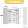 LED zrkadlová skrinka s rozmermi 500 x 700 mm, určená do Náhľad obrázku produktu 5