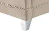 BELIANI Bett Taupe Samtstoff 180 x 200 cm hohes Kopfteil Produktbild-Vorschau 9