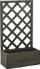 vidaXL Záhradná mreža s kvetinovým boxom sivá 50x25x90 cm Náhľad obrázku produktu 6