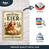 Blechschild 20x30cm Frische Eier von glücklichen Hühnern Produktbild-Vorschau 3