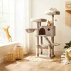 Jasnobrązowy drapak dla kota 135 cm Podgląd zdjęcia produktu 8