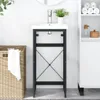 vidaXL Kúpeľňový rám na umývadlo čierny 40x38x83 cm železo Náhľad obrázku produktu 2