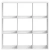 A white, multi-compartment shelving unit against a white background. Produktbild-Vorschau
