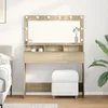 vidaXL Tavolino da toilette rovere Sonoma 100 x 41 x 135 cm Anteprima dell’immagine prodotto 2