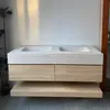 Wandhängendes Badmöbel-Set Travertin-Look mit Sinterstein Produktbild-Vorschau 10