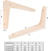 1 Paar Regalhalter Holzkonsole Buche Holzwinkel Produktbild-Vorschau 3