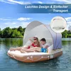Piattaforma per piscina gonfiabile con tettuccio retrattile Anteprima dell’immagine prodotto 4