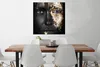 MuchoWow® Poster Frau - Schwarz und Gold 75x75 cm - Wand Produktbild-Vorschau 2