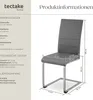 tectake® Set Schwingstuhl Bettina gepolstert mit Produktbild-Vorschau 5