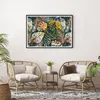 Gerahmtes Poster - Schwarzer Rahmen - Blätter modern bunt - Produktbild-Vorschau 6