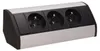 Povrchová zásuvka ORNO OR-GM-9001/B-G, rohové pouzdro, 3x Náhled obrázku produktu 4