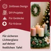 Kerzenteller 4er Set Metall Schwarz Ø 8,5 cm mit 2 Dornen Produktbild-Vorschau 5