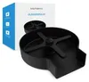 A black glass rinser is shown in front of a white box with product information. Produktbild-Vorschau