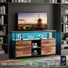 Comò INONEFT con 4 cassetti rivestiti in tessuto, mobile Anteprima dell’immagine prodotto 3
