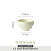 Schale set 6er Ø11,8cm Müslischale Servierschale Produktbild-Vorschau 2