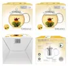Creano Teekanne aus Glas 1,3l - inklusive 2 Teeblumen -  Produktbild-Vorschau 9