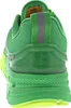 The back view of a green and yellow sneaker. Produktbild-Vorschau
