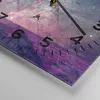 Wanduhr - Quadrat - Glasuhr - Kosmos Baum Wiese - 30x30cm - Produktbild-Vorschau 5