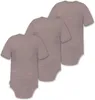 normani 3er Set Baby Kurzarm Body aus Wolle mit Druckknopf Produktbild-Vorschau 2