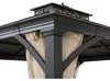 Gazebo con tetto in acciaio antracite Pasu 300 x 300 cm Anteprima dell’immagine prodotto 5
