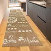 Tappeto da cucina in sisal moderno a pelo corto caffè moka Anteprima dell’immagine prodotto 2