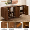 Merax Sideboard Mid-Century mit 4 Türen und Einlegeböden, Produktbild-Vorschau 7