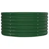 A green, corrugated metal raised garden bed is shown against a white background. Anteprima dell’immagine prodotto