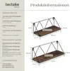 TecTake 404431, Ocel, Dřevo Náhled obrázku produktu 12