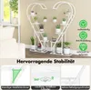 5-stufiger Pflanzenständer Metall, Blumentreppe Herzförmig Produktbild-Vorschau 3
