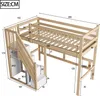Merax Etagenbett 90x200cm mit Treppe und Stauraum, Hochbett Produktbild-Vorschau 7