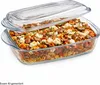 Borcam Teglia con coperchio 1,8 L Pirofila in vetro Anteprima dell’immagine prodotto 1