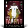 A soccer trading card featuring a player. Produktbild-Vorschau