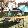 GOPLUS Bierzelttisch Höhenverstellbar, 168,5 cm Biertisch Produktbild-Vorschau 2