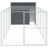 Cuccia per cani con corridoio Antracite 214x661x181cm Anteprima dell’immagine prodotto 3