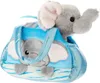 Aurora World Fancy blau/grauer Peek-a-Boo Elefant in einer Produktbild-Vorschau 2