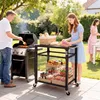 Outsunny Grillwagen 2-Etagen Grilltisch mit Produktbild-Vorschau 2