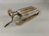 Holz Deko Schlitten Shabby Used-Look - 31 x 14,5 cm - Produktbild-Vorschau 2