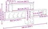 Porte-manteau mural avec étagère Chêne fumé 100 x 12 x 43,5 Voir les images du produit 10
