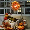 Outsunny Halloween-decoratie: Hangende pompoenkrans met Productafbeelding-voorbeeld 9
