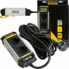 A product shot of a Stanley Fatmax 2-socket power strip with a 5-meter cable and its packaging. Voir les images du produit