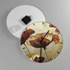 Wanduhr - Rund - Glasuhr - Mohn Blume Wiese - 30x30cm - Produktbild-Vorschau 2